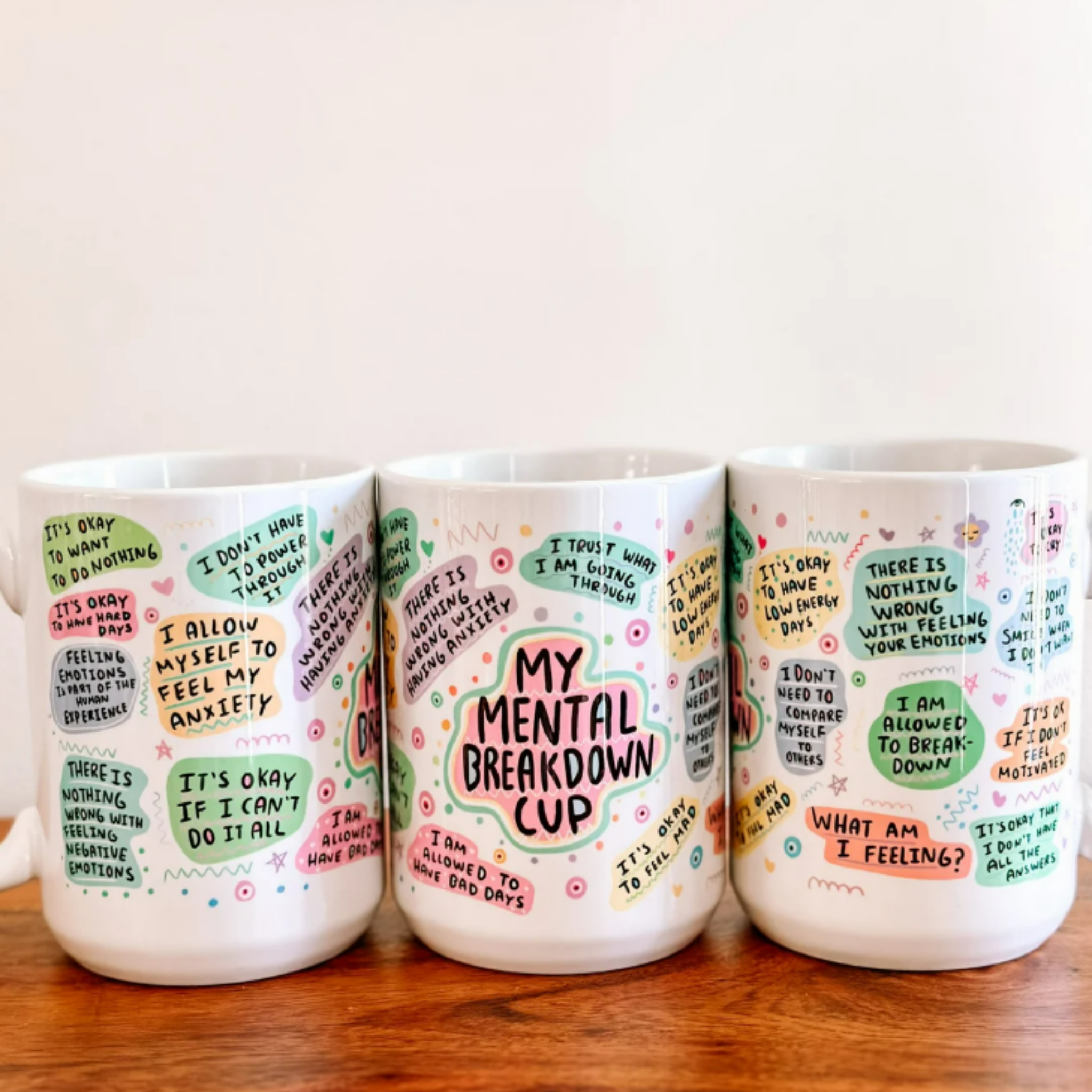 My Mental Breakdown Mug 15oz – Self-Care Affirmation Cup, Mental Health Gift for Her or Best Friend