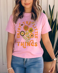 Blossom Comfort Colors 1717 shirt with retro sunflower and happiness quote, mental health shirt