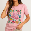 Blossom Comfort Colors 1717 shirt with floral “It’s Okay to Make Mistakes” mental health quote