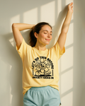 Butter Comfort Colors 1717 shirt with funny mental health flower graphic