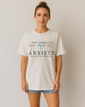 Ivory Comfort Colors 1717 shirt with coquette-style bow design and sarcastic anxiety saying