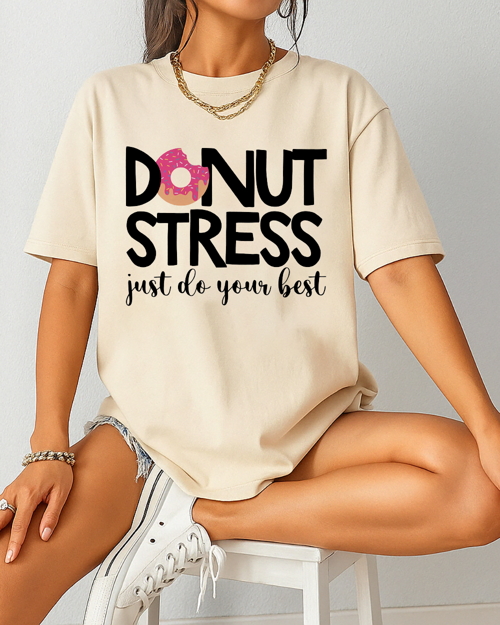 Comfort Colors shirt with playful motivational quote for class and casual wear