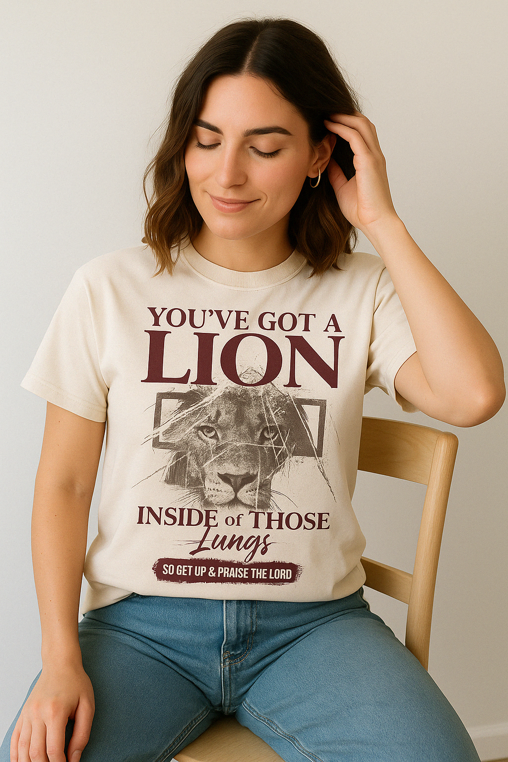 You’ve Got a Lion Inside Shirt – Christian Worship Praise Tee | Comfort Colors 1717