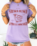 Comfort Colors 1717 shirt with cute retro mug and coffee lover quote