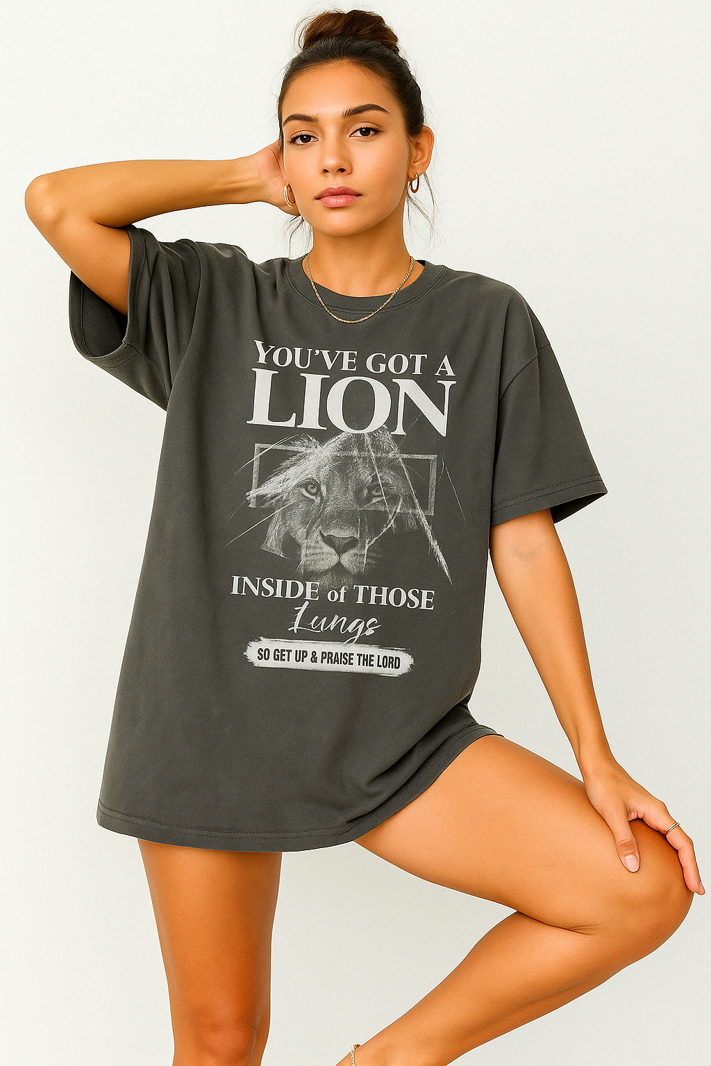 You’ve Got a Lion Inside Shirt – Christian Worship Praise Tee | Comfort Colors 1717