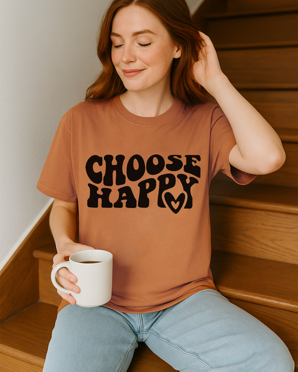 Comfort Colors tee with inspirational design – cozy wellness graphic shirt