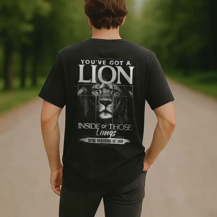 Lion Inside Those Lungs Shirt, Christian Comfort Colors T-Shirt, Praise the Lord Tee, Worship Graphic Shirt